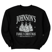 Personalized Family Christmas Sweatshirt, Matching Family Christmas Shirt, Custom Name Christmas Sweatshirt