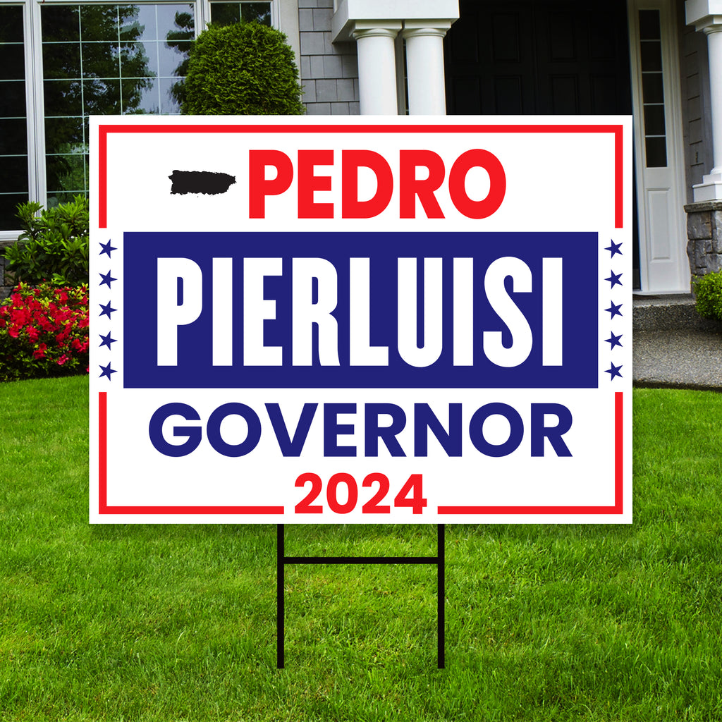 a political sign in front of a house