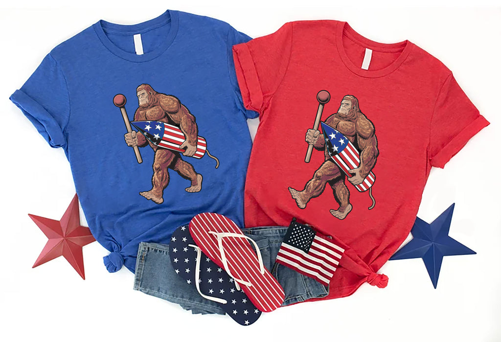 Bigfoot Fireworks Long Sleeve Shirt