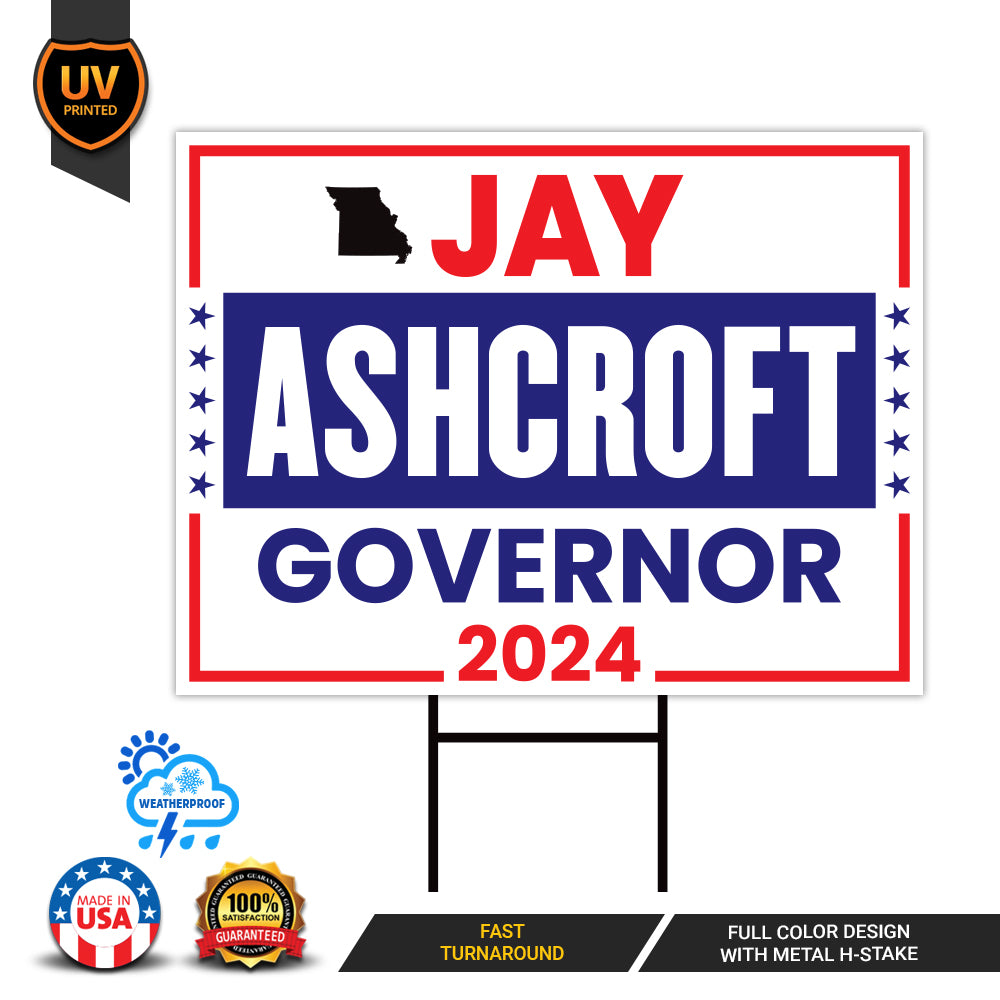 a sign that says jay ashcroff government