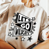 Custom School Mascot Sweatshirt, Favorite Team Shirt, Personalized Mascot Sweatshirt