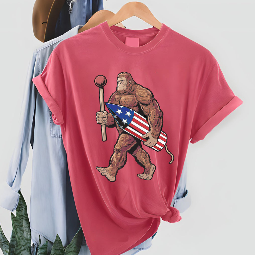 Bigfoot Fireworks Long Sleeve Shirt