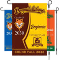 Personalized College Bound Garden Flag, Double Sided Future Graduate Custom Decor, University Bound Yard Sign, Class of 2026 Graduation Flag