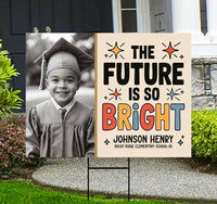 Personalized Kid Elementary Graduation 2026 Yard Sign with Photo, Preschool Sign, Class of 2026, Custom Grad Lawn Signage with Metal H-Stake