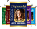 Personalized Graduation Garden Flag with Photo, Double Sided, Custom Name & School, Graduation Decoration 2026 Yard Sign, Class of 2026 Flag