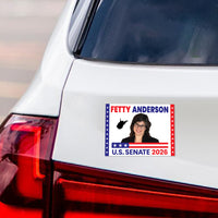 Fetty Anderson For West Virginia Senate 2026 Car Magnet - Vote Fetty Anderson Vehicle Magnet, West Virginia Senate Elections Magnet -6"x4.5"