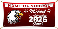 Graduation 2026 Personalized Banner Sign - 13 Oz Heavy Duty Waterproof Class of 2026