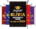 Personalized College Graduation Garden Flag, Double Sided Custom School, University Logo, Class of 2026 Yard Sign, Graduate Celebration Flag