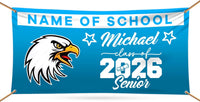 Graduation 2026 Personalized Banner Sign - 13 Oz Heavy Duty Waterproof Class of 2026