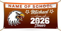 Graduation 2026 Personalized Banner Sign - 13 Oz Heavy Duty Waterproof Class of 2026