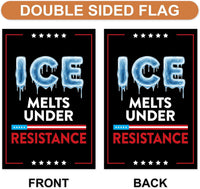 ICE Equals American Gestapo Garden Flag, Double Sided, Resist Hate Flag, Anti-Trump, Funny Anti-Trump Anti-Elon Flag, Political Flag