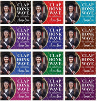 Personalized Graduation Yard Sign 2026 with Photo - Grad Sign, Class of 2026, Custom “Clap, Honk, Wave Celebration Sign with Metal H-Stake