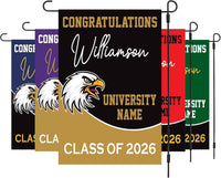Personalized Graduation 2026 Garden Flag, Double Sided, Custom College Bound, Outdoor Graduation Decoration Yard Sign, Class of 2026 Flag