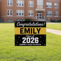 Personalized College Graduation Yard Sign 2026, College Logo Sign, Custom Graduate School College University Yard Sign with Metal H-Stake