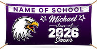 Graduation 2026 Personalized Banner Sign - 13 Oz Heavy Duty Waterproof Class of 2026