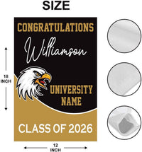 Personalized Graduation 2026 Garden Flag, Double Sided, Custom College Bound, Outdoor Graduation Decoration Yard Sign, Class of 2026 Flag