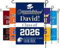Personalized College Graduation Garden Flag, Double-Sided Custom School, University Logo, Class of 2026 Yard Sign, Graduate Celebration Flag