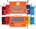 Personalized College Graduation Garden Flag, Double-Sided Custom School, University Logo, Class of 2026 Yard Sign, Graduate Celebration Flag