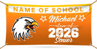 Graduation 2026 Personalized Banner Sign - 13 Oz Heavy Duty Waterproof Class of 2026