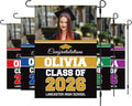 Personalized College Graduation Garden Flag, Double Sided Custom School, University Logo, Class of 2026 Yard Sign, Graduate Celebration Flag