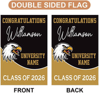 Personalized Graduation 2026 Garden Flag, Double Sided, Custom College Bound, Outdoor Graduation Decoration Yard Sign, Class of 2026 Flag