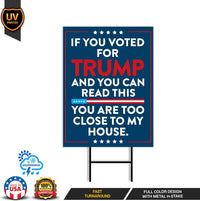 Abolish ICE Yard Sign, Keep the Immigrants, Deport the Racists Lawn Sign, Anti-Trump, Resist Fascism Yard Sign with Metal H-Stake