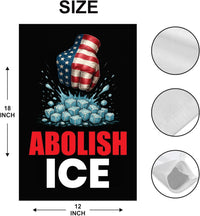 ICE Equals American Gestapo Garden Flag, Double Sided, Resist Hate Flag, Anti-Trump, Funny Anti-Trump Anti-Elon Flag, Political Flag