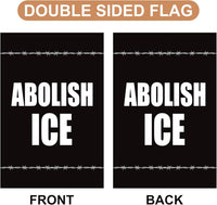 ICE Equals American Gestapo Garden Flag, Double Sided, Resist Hate Flag, Anti-Trump, Funny Anti-Trump Anti-Elon Flag, Political Flag