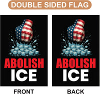 ICE Equals American Gestapo Garden Flag, Double Sided, Resist Hate Flag, Anti-Trump, Funny Anti-Trump Anti-Elon Flag, Political Flag