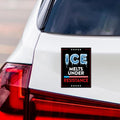 ICE Equals American Gestapo Magnet, Resist Hate Magnet, Anti-Trump, Resist Racism Car Magnet, Resist Fascism Vehicle Magnet, 6