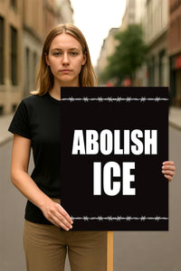 ICE Equals American Gestapo Protest Sign, Anti-Trump Resistance, Political Activist Poster, Rally Sign, Resist Fascism Protest Poster