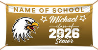 Graduation 2026 Personalized Banner Sign - 13 Oz Heavy Duty Waterproof Class of 2026