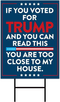 Abolish ICE Yard Sign, Keep the Immigrants, Deport the Racists Lawn Sign, Anti-Trump, Resist Fascism Yard Sign with Metal H-Stake