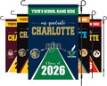 Personalized College Bound Garden Flag, Double Sided Future Graduate Custom Decor, University Bound Yard Sign, Class of 2026 Graduation Flag