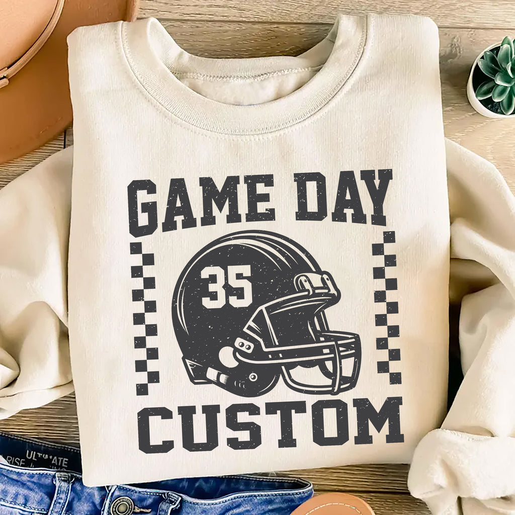 Game Day Custom Sweatshirt, Football Season Shirt, High School Football Sweatshirt