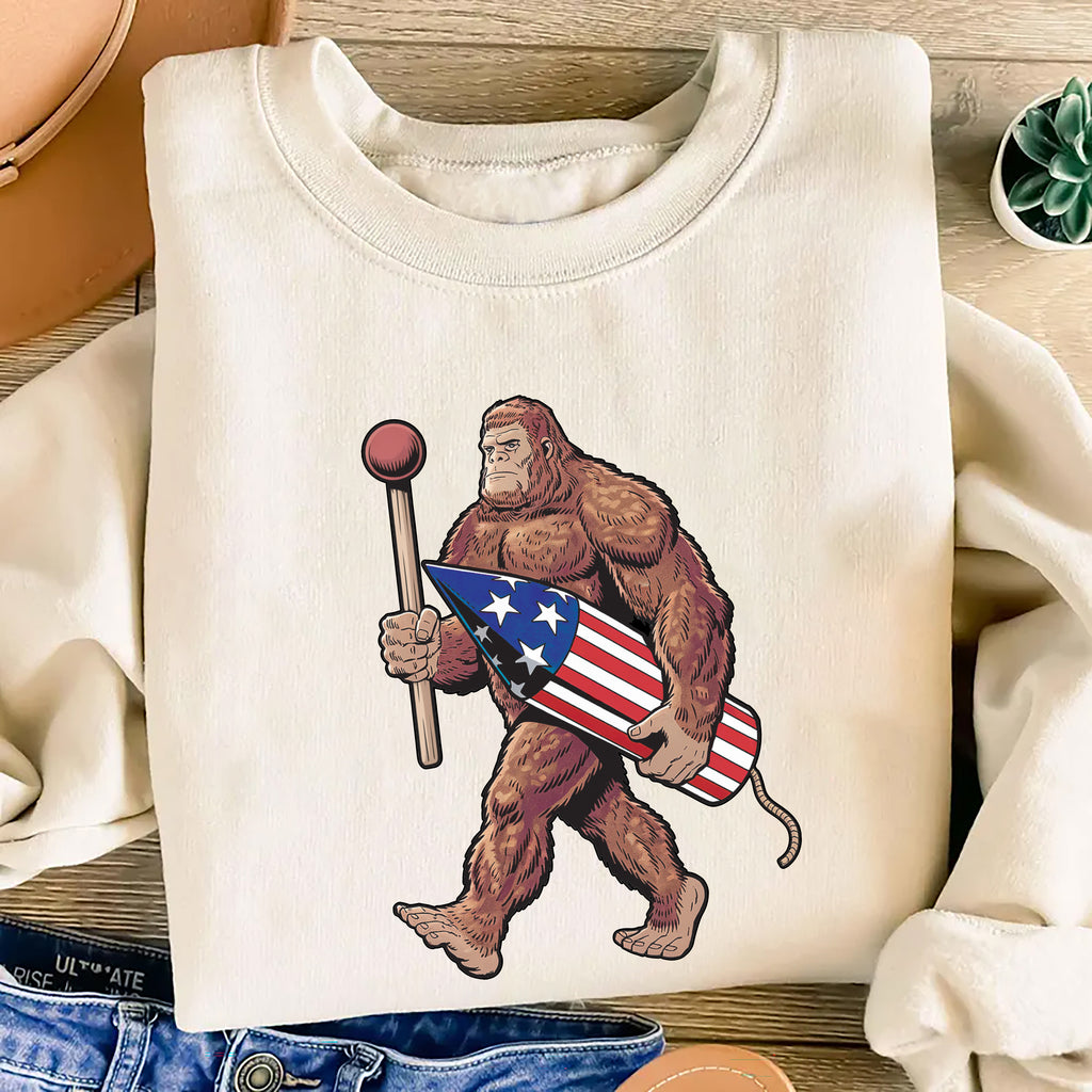 Bigfoot Fireworks Long Sleeve Shirt