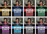 Personalized College Graduation Garden Flag, Double Sided Custom School, University Logo, Class of 2026 Yard Sign, Graduate Celebration Flag