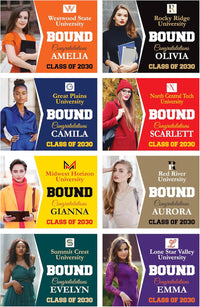 Personalized College Bound Yard Sign, College Logo Sign, Class of 2026 Custom Graduate College University Bound Yard Sign with Metal H-Stake