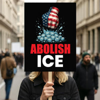 ICE Equals American Gestapo Protest Sign, Anti-Trump Resistance, Political Activist Poster, Rally Sign, Resist Fascism Protest Poster