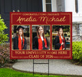 Personalized Graduation Yard Sign 2026 with Photo, 2026 Senior Grad Sign, Class of 2026, Custom Graduation 2026 Yard Sign with Metal H-Stake