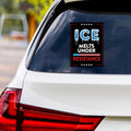 ICE Equals American Gestapo Protest Vinyl Sticker, Resist Hate Decal, Anti-Trump Resistance, Resist Fascism Car Bumper Sticker, 6