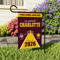 Personalized College Bound Garden Flag, Double Sided Future Graduate Custom Decor, University Bound Yard Sign, Class of 2026 Graduation Flag