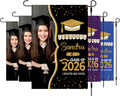 Personalized Graduation Garden Flag with Photo, Double Sided, Custom Name & School, Graduation Decoration 2026 Yard Sign, Class of 2026 Flag