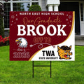 Personalized College Bound Yard Sign, College Logo Sign, Class of 2026 Custom Graduate College University Bound Yard Sign with Metal H-Stake
