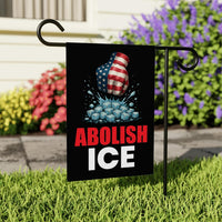 ICE Equals American Gestapo Garden Flag, Double Sided, Resist Hate Flag, Anti-Trump, Funny Anti-Trump Anti-Elon Flag, Political Flag