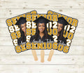 Custom Face Fans With Wooden Handle, Graduation Head, Grad Face Fans, Class of 2026 Head Fans, Graduation Faces on a Stick