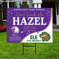 Personalized College Bound Yard Sign, College Logo Sign, Class of 2026 Custom Graduate College University Bound Yard Sign with Metal H-Stake
