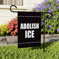 ICE Equals American Gestapo Garden Flag, Double Sided, Resist Hate Flag, Anti-Trump, Funny Anti-Trump Anti-Elon Flag, Political Flag