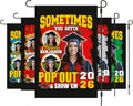 Personalized College Graduation Garden Flag, Double Sided Custom School, University Logo, Class of 2026 Yard Sign, Graduate Celebration Flag