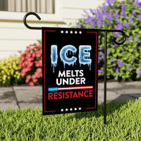 ICE Equals American Gestapo Garden Flag, Double Sided, Resist Hate Flag, Anti-Trump, Funny Anti-Trump Anti-Elon Flag, Political Flag